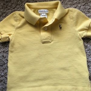 Polo by Ralph Lauren shirt 12 months yellow